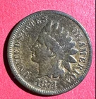 1874 US Indian Head Cent! VG/FINE Details! Old US Coin!