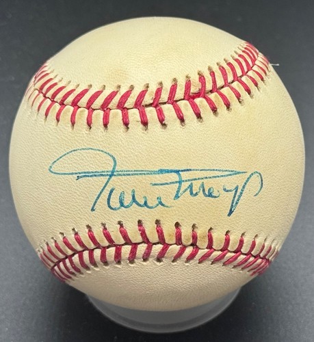 Signed Willie Mays Baseball Rawlings National League Vintage FULL Autograph PSA