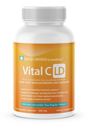 Vital C-LD - Enhanced Liposomal Vitamin C - 530mg Capsules - 120 Count