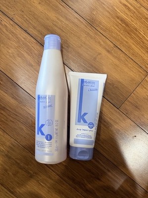 Salerm Keratin Shot Maintenance Shampoo 18.2 oz &  Deep Impact Plus Mask 6.9oz