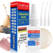 Ceramic Glue, Clear Super Ceramic Glue Repair Kit for Pottery and Porcelain, ...