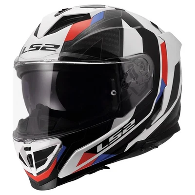 LS2 FF818 Storm III Casque Moto Intégral Blanc Noir Bleu Rouge Taille XL (61) - Photo 1/4