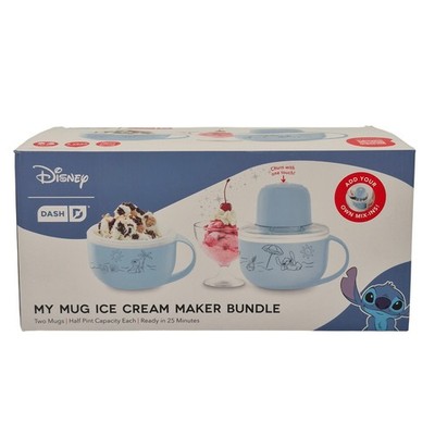 Disney Dash My Mug Ice Cream Maker Bundle Stitch 2025 Recipes Included