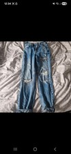 River Island Women's High-Waisted Straight-Leg Jeans Size 6s