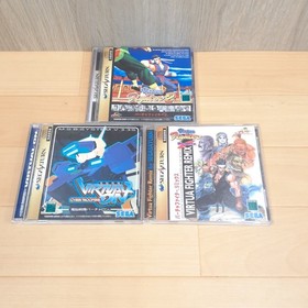 Sega Saturn console Japan White bundle with 5 Games & 2 controllers tested