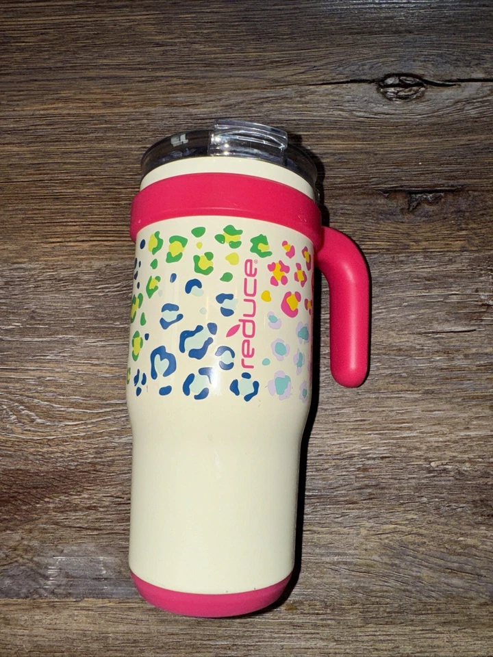 Taza de acero inoxidable aislada al vacío reducida a prueba de derrames 18 oz sin pajita Foto 3 de 4