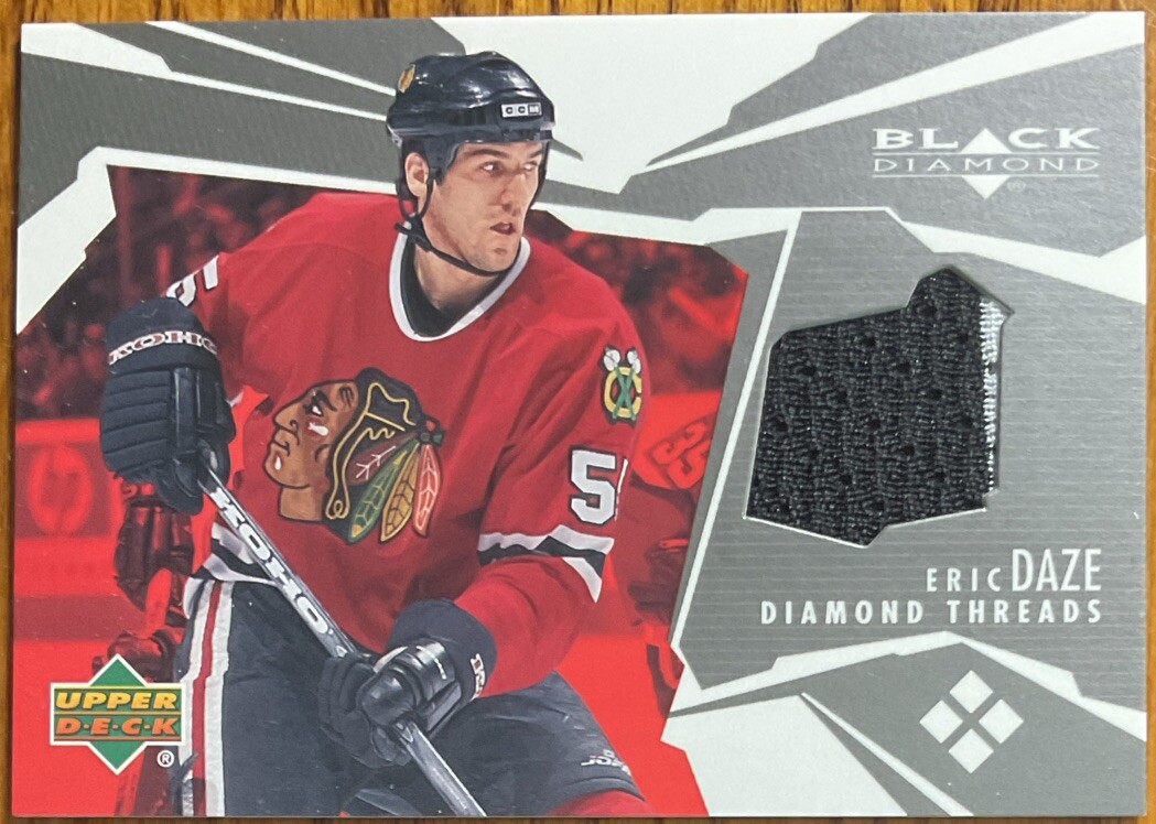 2003-04 Black Diamond Threads Eric Daze #DT-ED Chicago Blackhawks