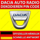 ✅DACIA RADIO DECODING PIN CODE FOR ALL MODELS DUSTER SANDERO SPRING JOGGER✅