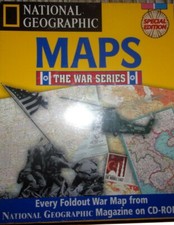 National Geographic Maps: the War Series, Windows PC CD-ROM Broderbund 1999 