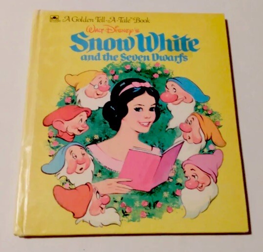 Vintage 1957 Snow White©️ Seven Dwarfs- Golden Tell Rare Book By Walt Disney $50