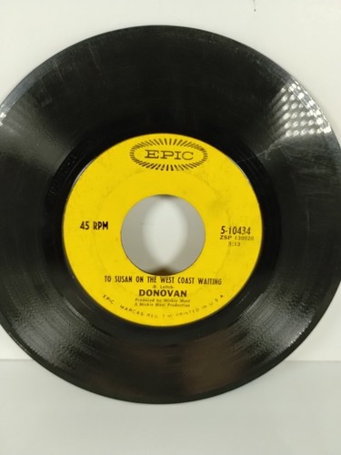 Donovan / To Susan On The West Coast Waiting & Atlantis / Epic 45rpm Read  - Picture 2 of 2