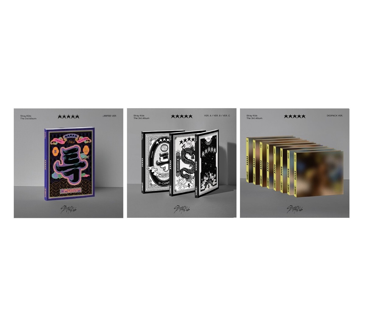 STRAY KIDS [5-STAR] Album FULL COLLECTION SET (1 Limited+3