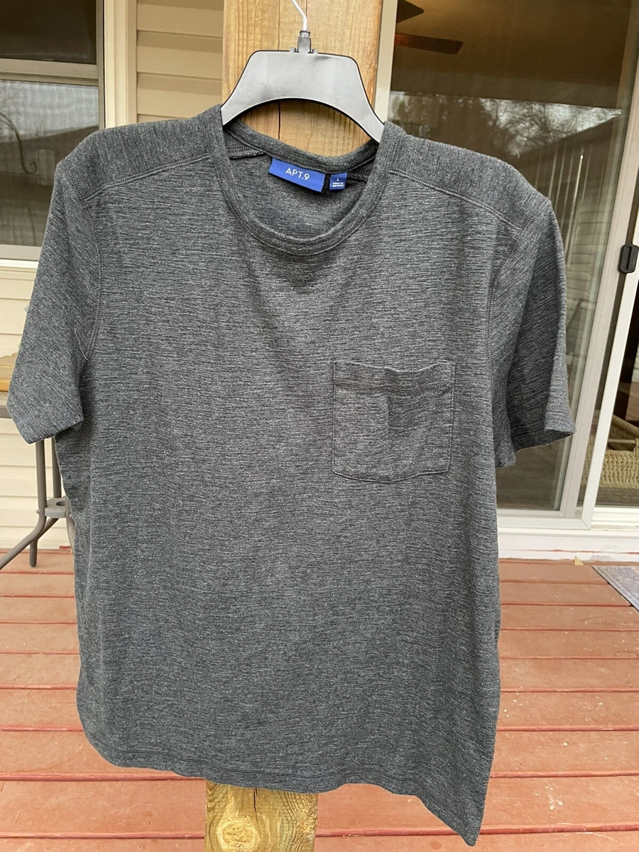 Apt 9 Lounge Modern Fit Men's Large Gray T-shirt