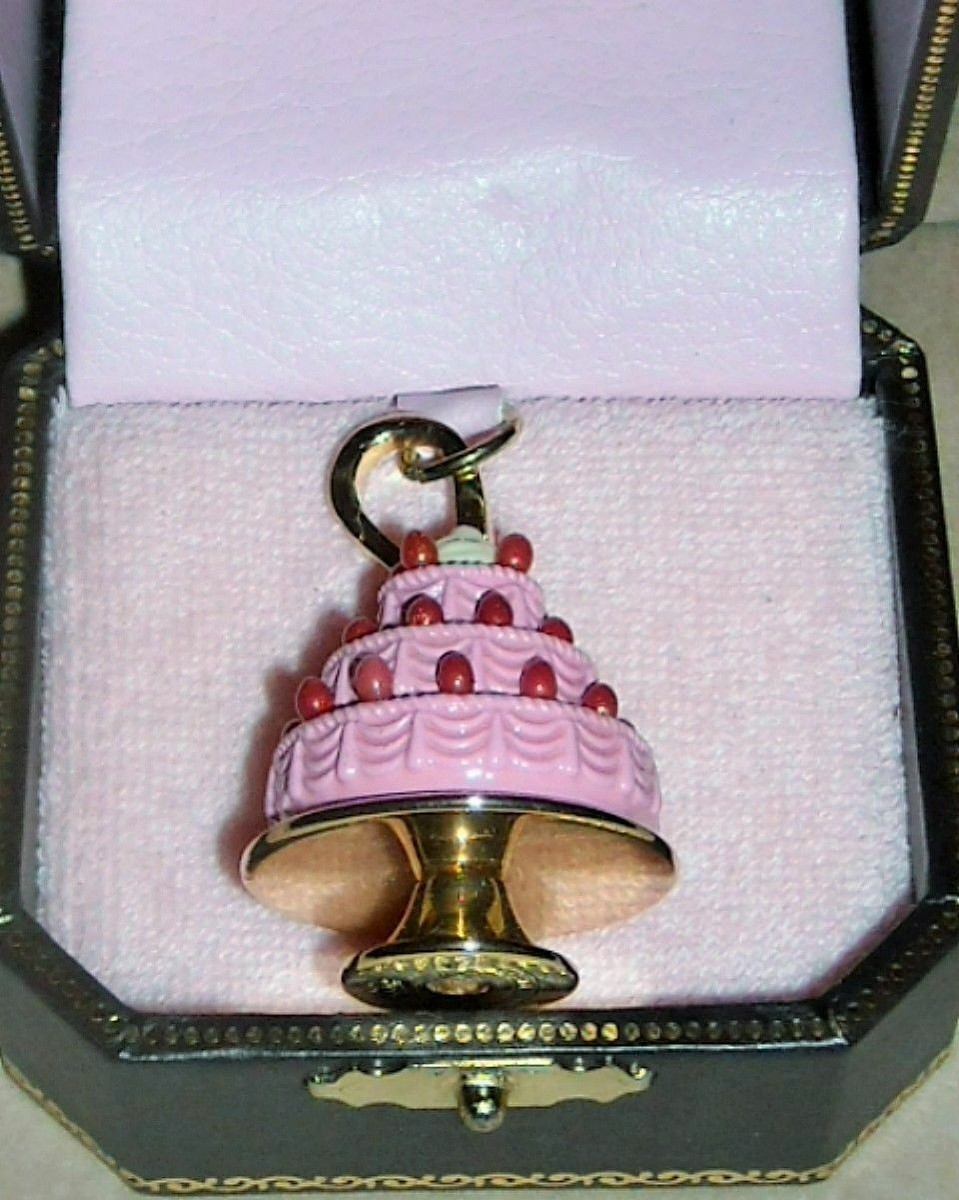 RARE Juicy Couture Tiered Strawberry Cake Charm YJRU3313