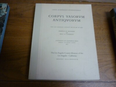 Corpus Vasorum Antiquorum. Fascicule 1. Univ CA Press, 1977. Complete. Near fine