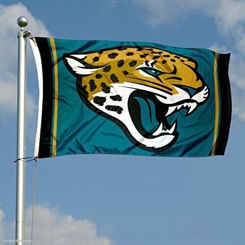 Jacksonville Jaguars 3x5 ft Flag Banner NFL Football Free Shipping - Picture 2 of 4