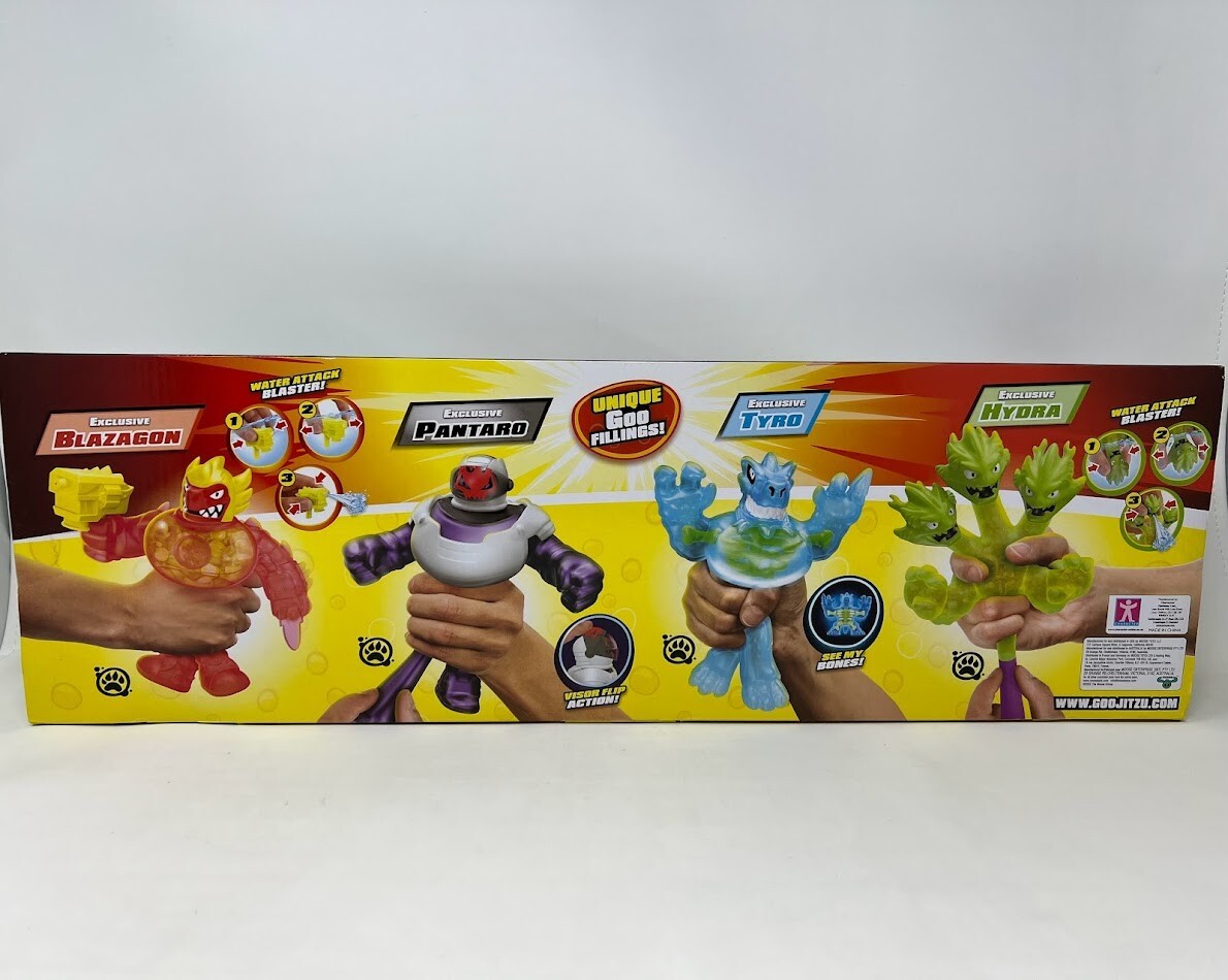 New Heroes of Goo Jit Zu All-Stars 4-Pack w/ Blazagon Pantaro Tyro