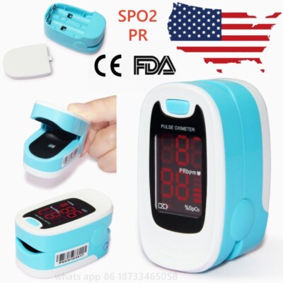 Oximeter Pulse Fingertip SpO2 Heart Rate Monitor Blood Oxygen Free Bag USA