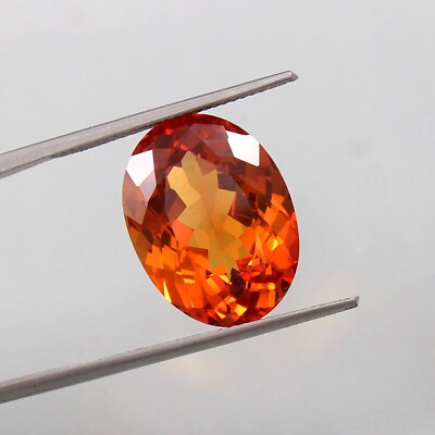 Natural Flawless Ceylon Padparadscha Sapphire Loose Oval Gemstone Cut 18x13 MM