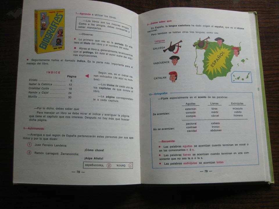 LIBRO TEXTO LENGUA ESPAÑOLA  ALVAREZ MIÑON 4  EGB TAPA DURA SIN USO NUEVO 1972 - Imagen 4 de 4