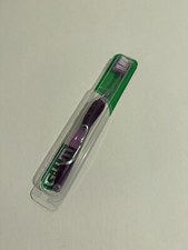 GUM Sunstar Deep Clean Regular 525 Compact Soft Toothbrush Purple and Clear