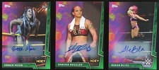 2018 Topps WWE Women Division GREEN Parallel AUTO - SHAYNA BASZLER #001/150