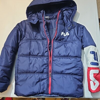 Kids Fila Puffer Jacket Size M 10-12