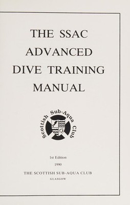 The Ssac Advanced Tauchen Training Handbuch Schottische Sub Aqua Club