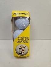 Acushnet Mickey Mouse TITLEIST Walt Disney Golf Balls Vintage New In Box 3 Balls