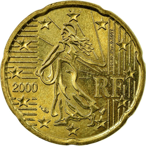 [#721345] France, 20 Euro Cent, 2000, TTB, Laiton, Gadoury:5., KM:1286 - Photo 1/2