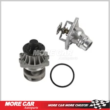 Water Pump w/ Thermostat Housing Assembly for 2001-2003 BMW X5 3.0L DOHC l6 GAS