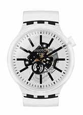 Swatch Big Bold Whiteinjelly Watch SO27E106 Analogue Silicone Transparent  for sale online | eBay
