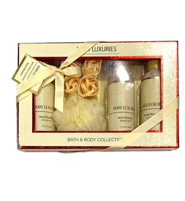 Body Luxuries Neroli Blossom Bath & Body Collection Lotion Soap Petals Bath Gift