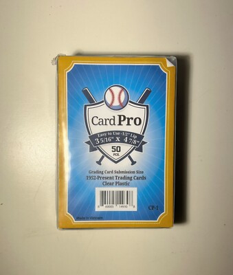 CardPro CP1 Semi-Rigid Grading Trading Card Holders 4x50 (200 Total)