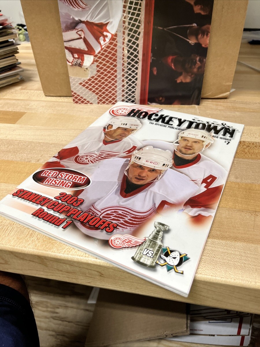 2003 NHL Playoffs Rd 1 Game 1 Detroit Red Wings Mighty Ducks