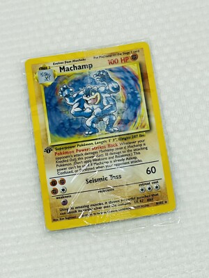 Machamp 8/102 Pokemon Trading Card Game Base Set, First Edition, Sealed,  Mint | eBay