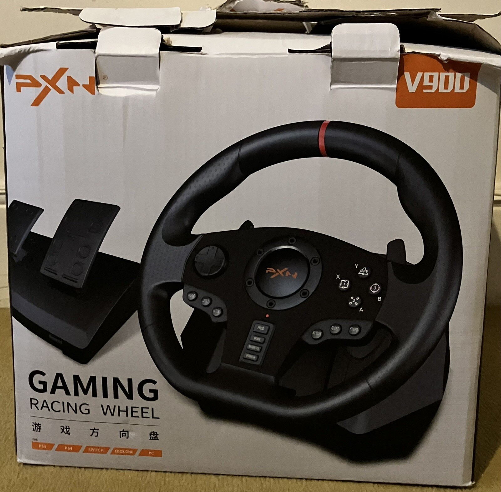 pxn v900 gaming steering wheel and pedals. eBay