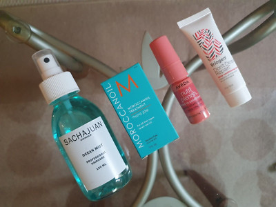 4tlg Haarset: Sachajuan Ocean Mist Beach Spray 150ml, Aveda, Briogeo usw.