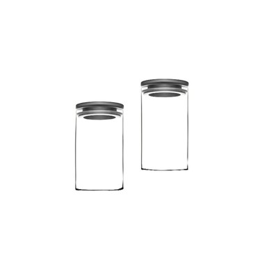 Pasabahce Vorratsgläser 2er Set mit transparentem Design, 730ml, Hitzebeständig
