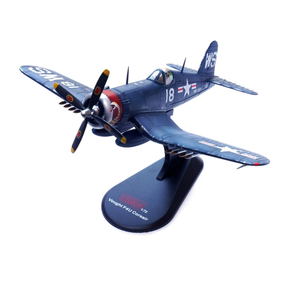 New 14cm Diecast Alloy 1/72 Scale WWII USMC F4U Corsair Fighter Model Toy Gift