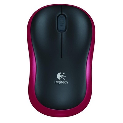 Logitech M185 schnurlose Funk Maus schwarz rot USB kabellos PC Notebook 1000 dpi