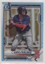 2021 Bowman Draft Chrome Sky Blue Refractor Freddy Valdez #BDC-96 1s3