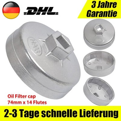 74mm x 14kant Ölfilterschlüssel Für Mercedes VW Renault Ölfilter Ölfilterkappe