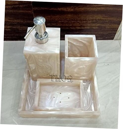 Luxury Stone Bathroom Set with Soap Dish and Stylish Decor