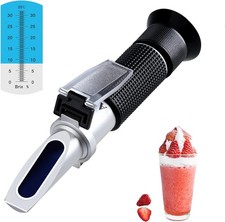 Refraktometer Hydrometer mit ATC, Brix Refraktometer 0-32% Messung des