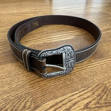 Ariat A1523402 Brown Genuine Leather Belt Womens Size L