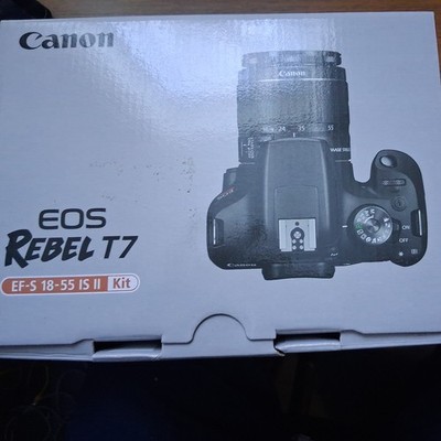 Canon EOS Rebel T7 24.1 MP Digital SLR Camera - Black (Kit with 18-55 Lens)