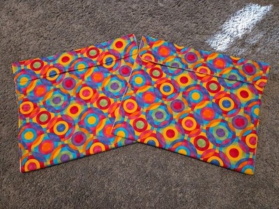 Traditional Pony Pouch - Set Of 2 - Bright Rainbow Pattern