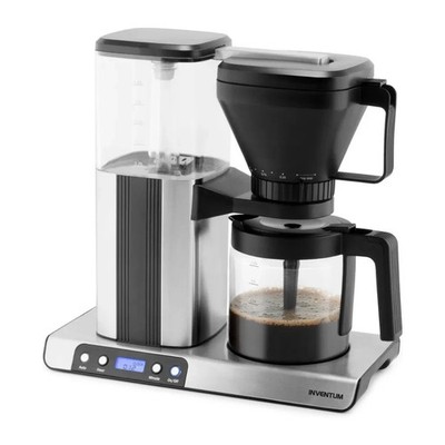 Kaffeemaschine bis zu 10 Tassen LCD Display Schwarz/Edelstahl Inventum