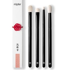 rephr The Core Eye Set – 4 Natural Goat Hair Makeup Brushes for Black 